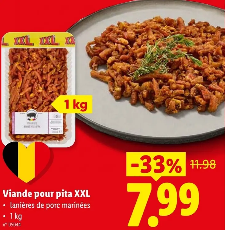 Offre: Viande pour pita XXL