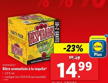 Offre: Desperados Bière aromatisée à la tequila