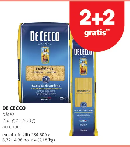 Offre: Pâtes