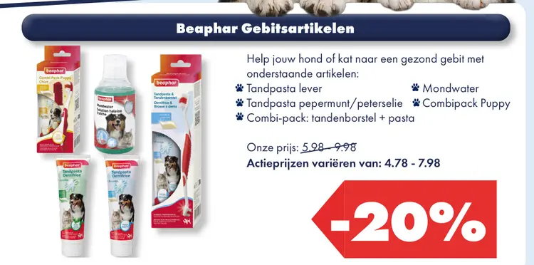 Aanbieding: Beaphar Gebitsartikelen
