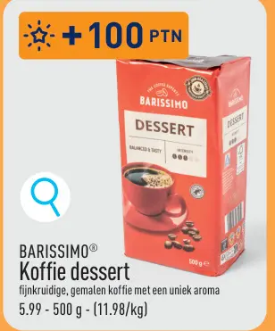 Promotie: Koffie dessert