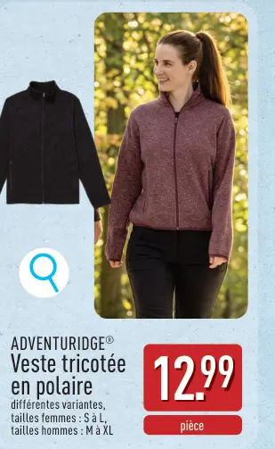 Offre: ADVENTURIDGE® Veste tricotée en polaire