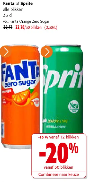 Promotie: Fanta of Sprite