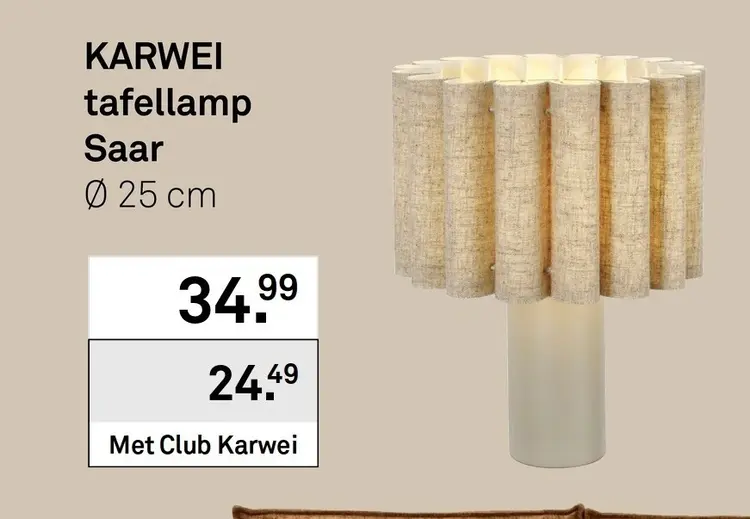 Aanbieding: Tafellamp Saar