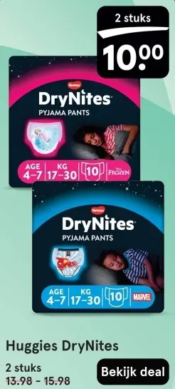 Aanbieding: Huggies DryNites