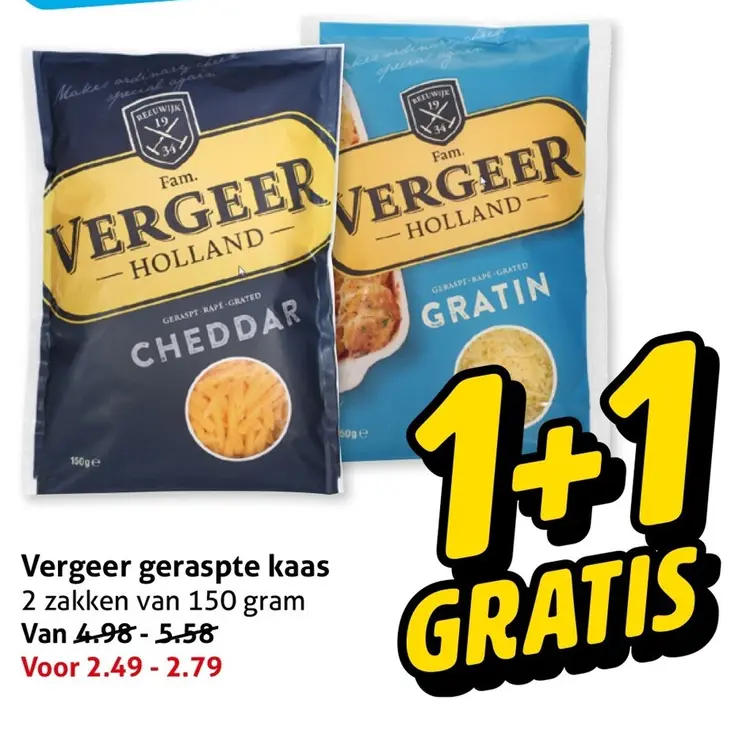 Aanbieding: Vergeer geraspte kaas