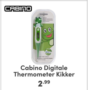 Aanbieding: Cabino Digitale Thermometer Kikker