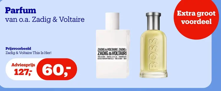 Aanbieding: Parfum van o.a. Zadig & Voltaire