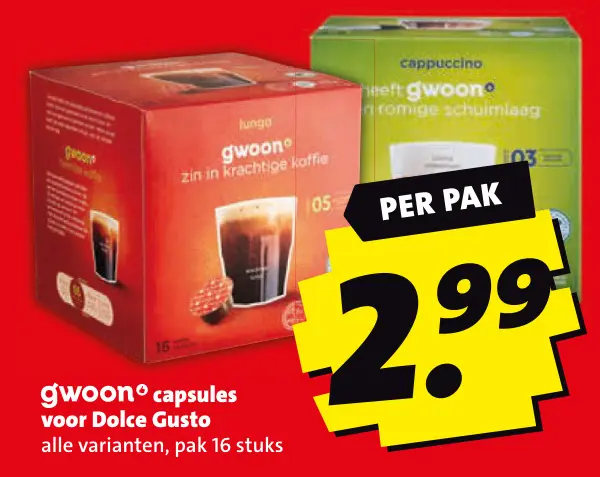 Aanbieding: Capsules voor Dolce Gusto