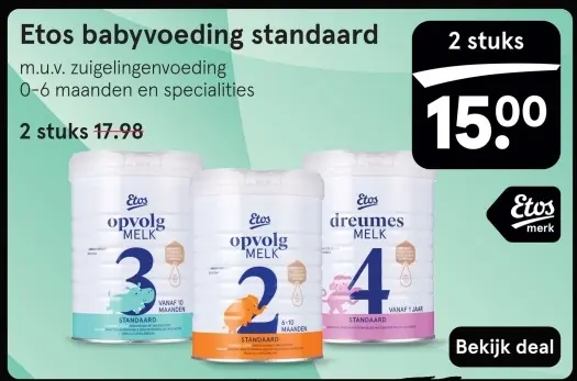 Aanbieding: babyvoeding standaard