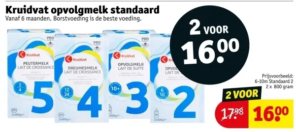 Aanbieding: Opvolgmelk standaard