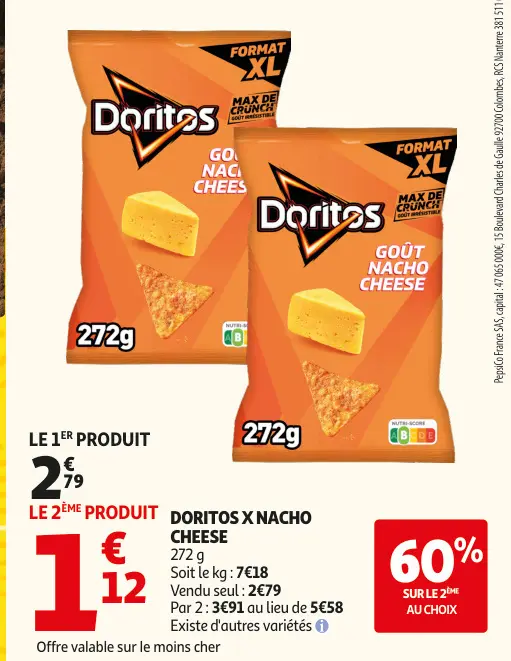 Promotie: Doritos x nacho cheese