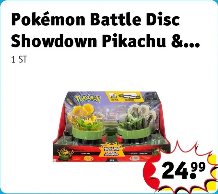 Aanbieding: Battle Disc Showdown Pikachu &...