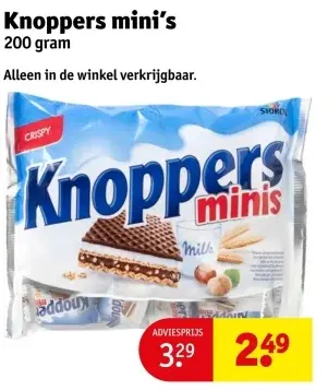 Aanbieding: Knoppers mini's
