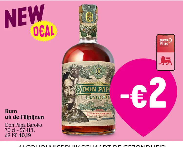 Promotie: Rum uit de Filipijnen Don Papa Baroko