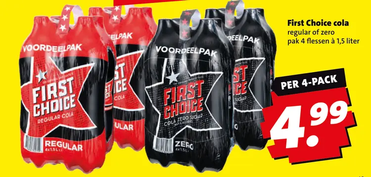 Aanbieding: First Choice cola