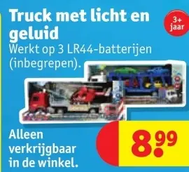 Promotie: Truck met licht en geluid
