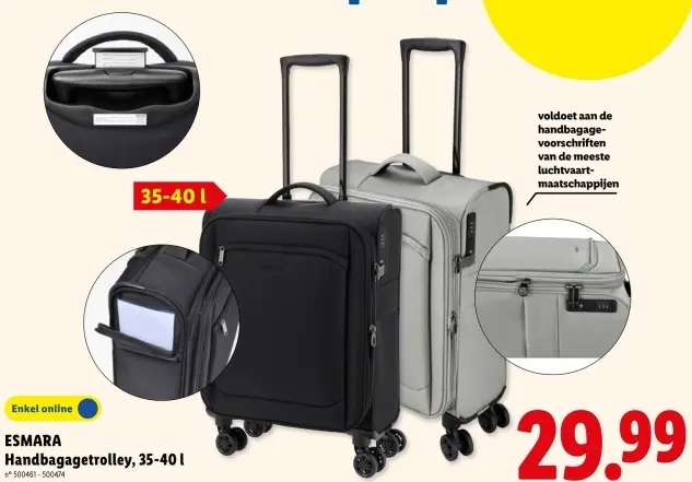 Promotie: Handbagagetrolley