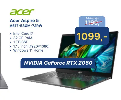Aanbieding: Acer Aspire 5 A517-58GM-72RW