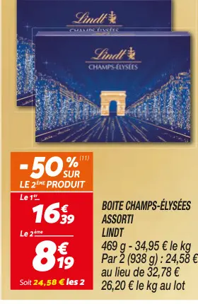 Offre: Boite champs-élysées assorti