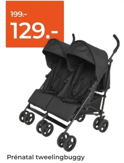 Aanbieding: tweelingbuggy