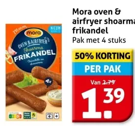 Aanbieding: Mora oven & airfryer shoarma frikandel