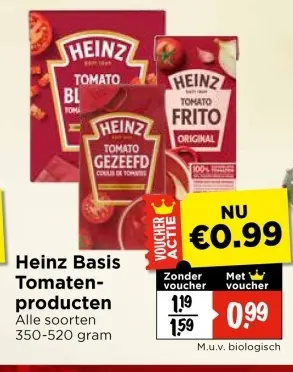 Aanbieding: Heinz Basis Tomatenproducten