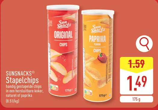 Promotie: Stapelchips