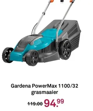 Aanbieding: Gardena PowerMax 1100/32 grasmaaier