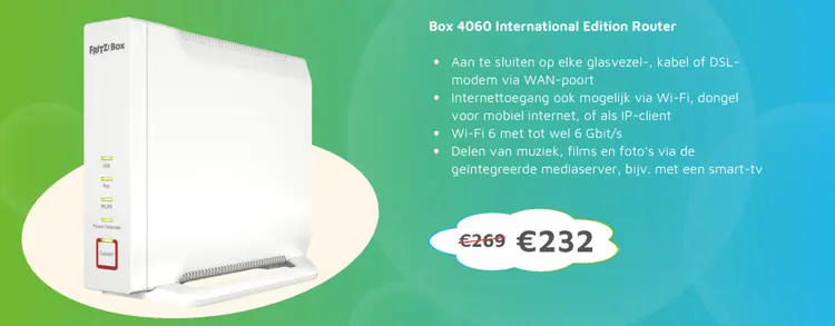 Aanbieding: FRITZ!Box 4060 International Edition Router