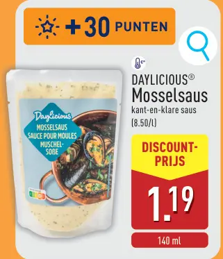 Promotie: Mosselsaus
