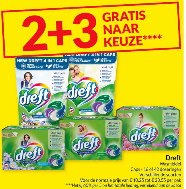 Promotie: Dreft Wasmiddel Caps
