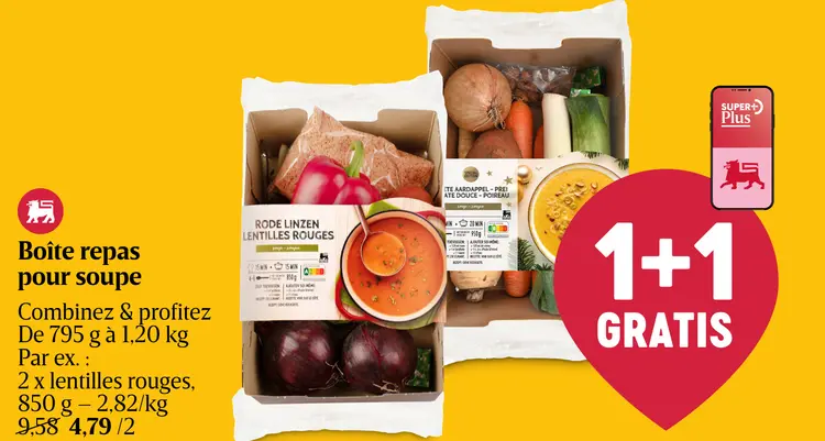 Offre: Boîte repas pour soupe