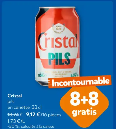 Offre: Cristal pils