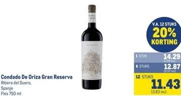 Aanbieding: Condado De Oriza Gran Reserva