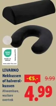Aanbieding: Nekkussen of halfrolkussen