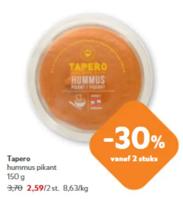 Promotie: hummus pikant
