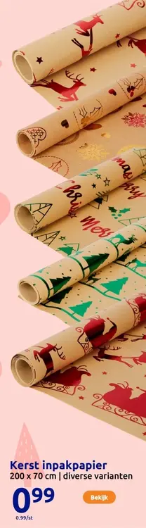 Aanbieding: Kerst inpakpapier
