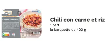 Aanbieding: Chili con carne et riz