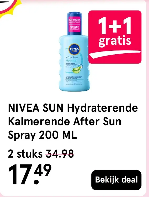 Aanbieding: Hydraterende Kalmerende After Sun Spray