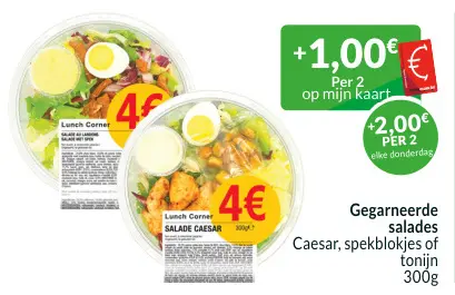 Promotie: Gegarneerde salades