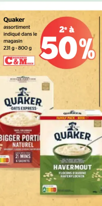 Offre: Quaker assortiment