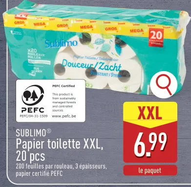 Offre: Papier toilette XXL