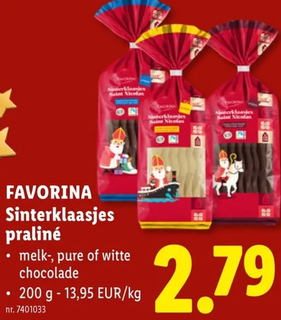 Promotie: Favorina Sinterklaasjes praliné