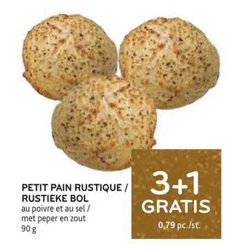 Offre: Petit pain rustique / rustieke bol