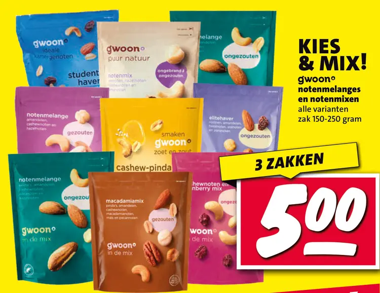 Aanbieding: Notenmelanges en notenmixen