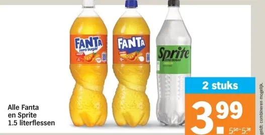 Aanbieding: Fanta en Sprite