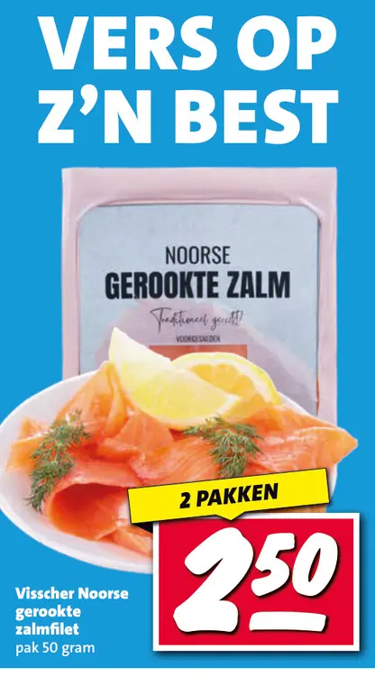 Aanbieding: Noorse gerookte zalmfilet