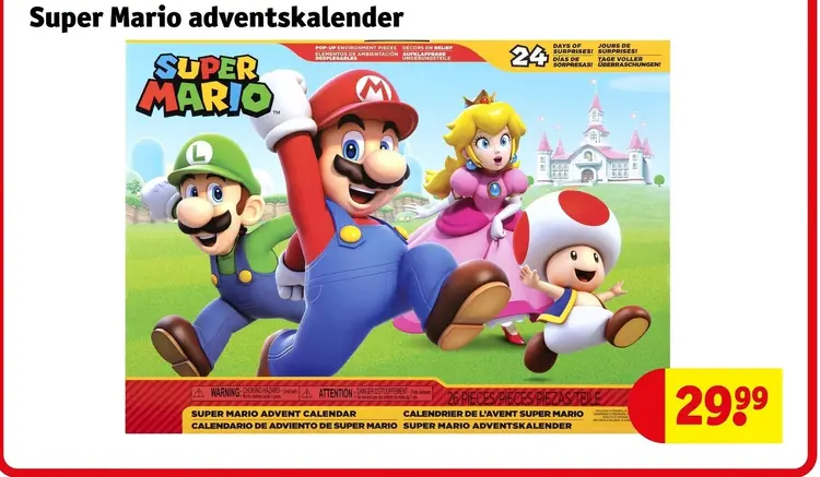 Aanbieding: Super Mario adventskalender