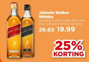 Aanbieding: Johnnie Walker Whisky